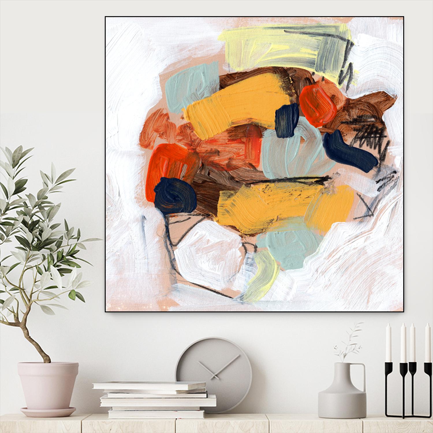 Lunchbox I by Jennifer Parker on GIANT ART - red abstract abstract