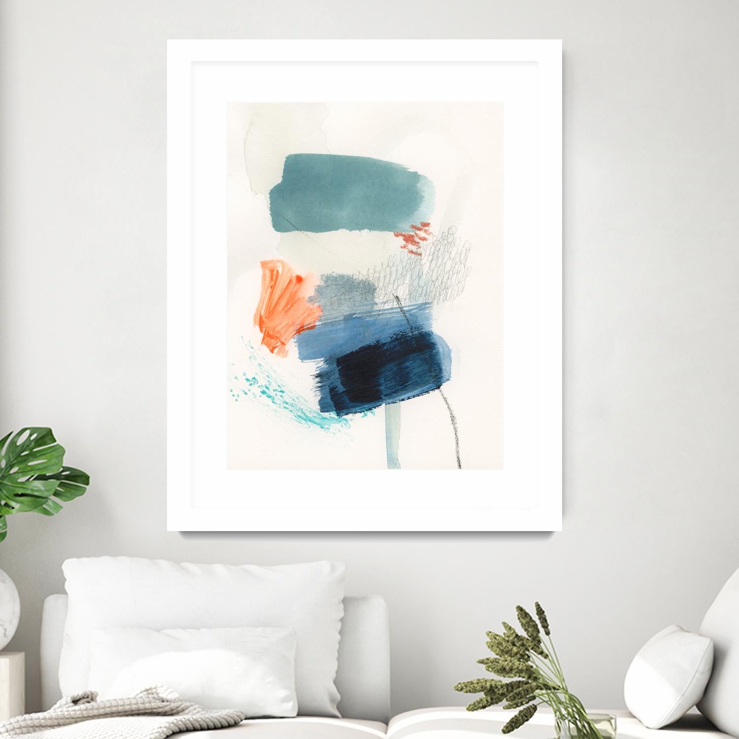 Lightvessel II by Victoria Barnes on GIANT ART - orange abstract abstract