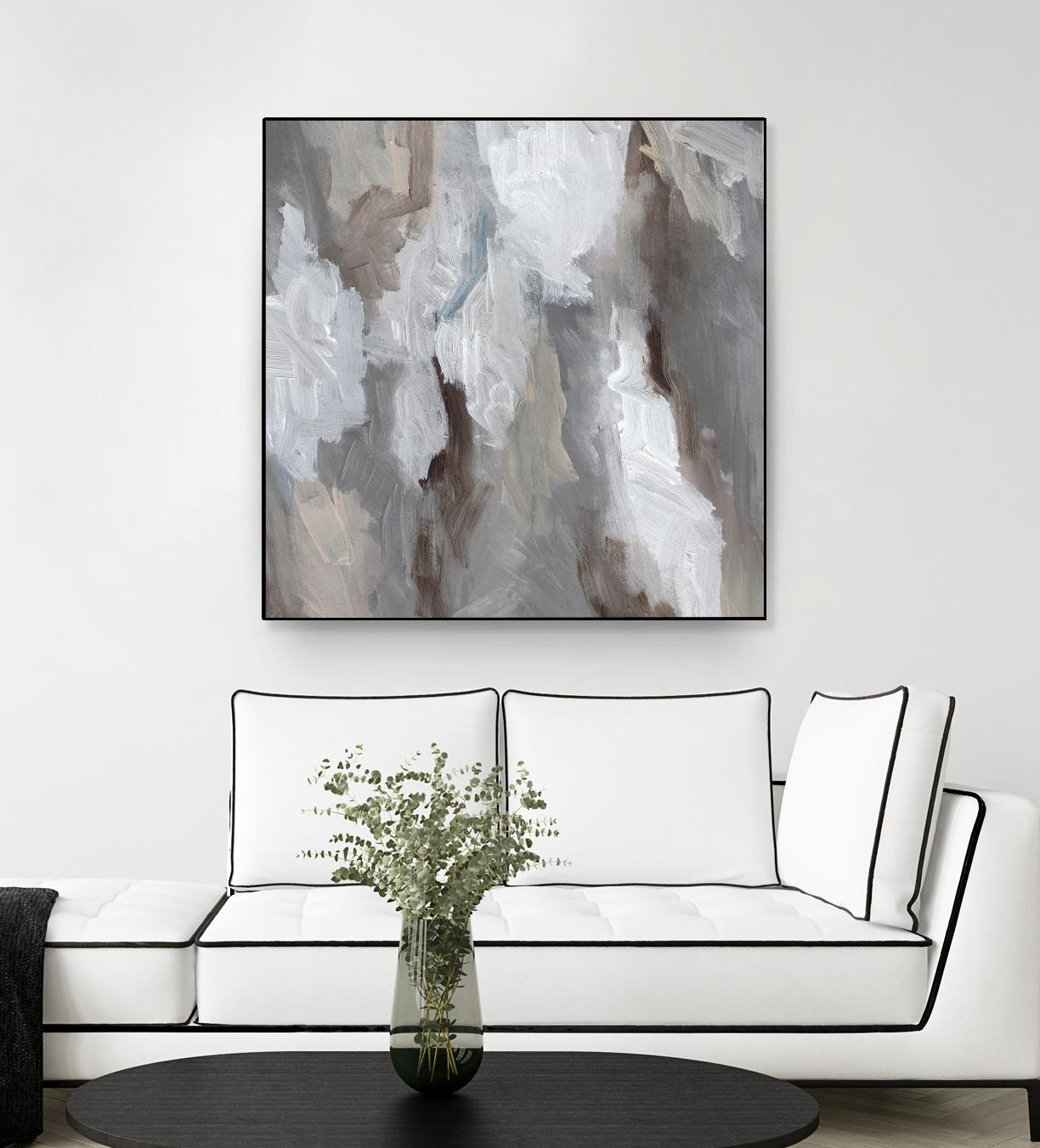 Cloudy Shapes I by Jennifer Parker on GIANT ART - beige abstract