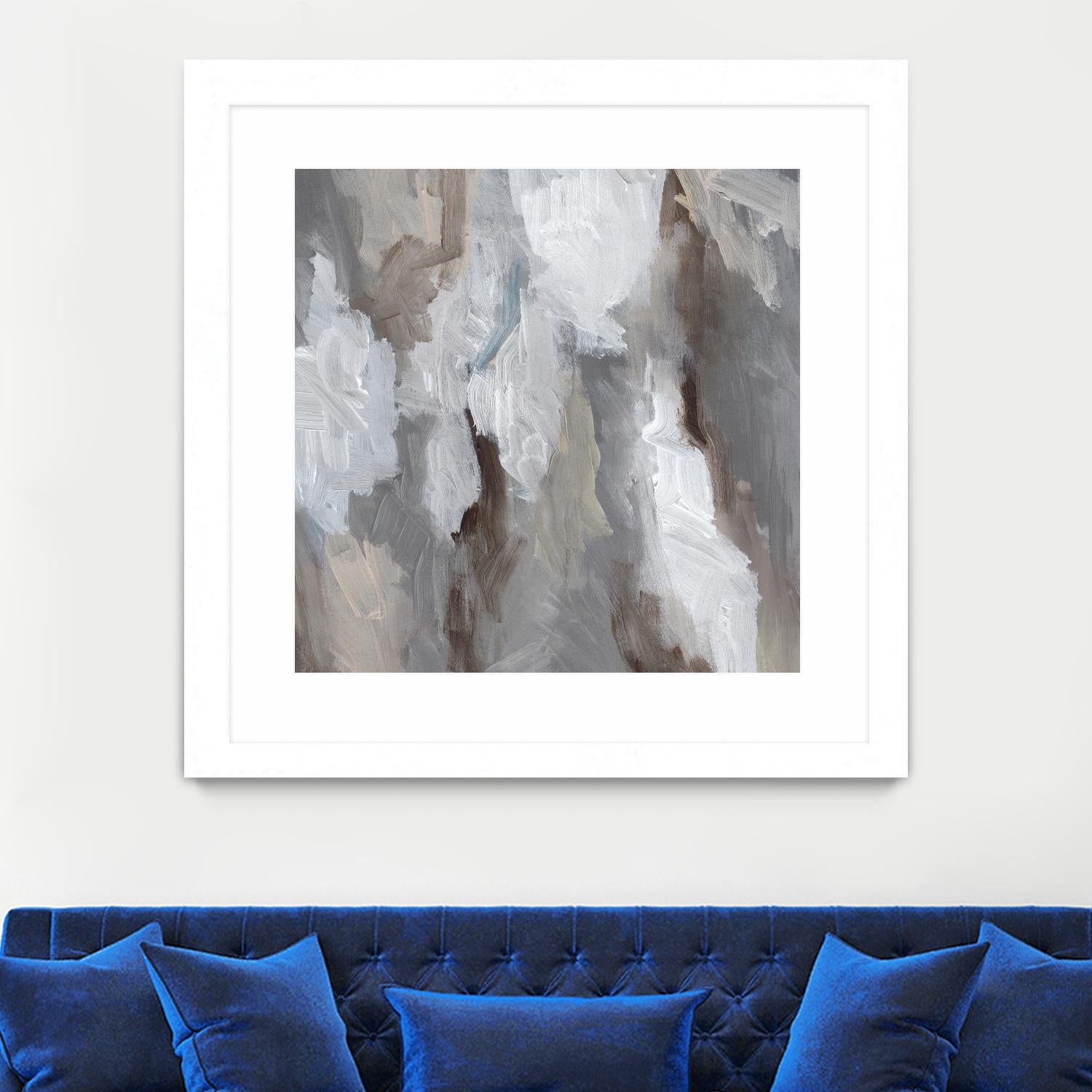 Cloudy Shapes I by Jennifer Parker on GIANT ART - beige abstract