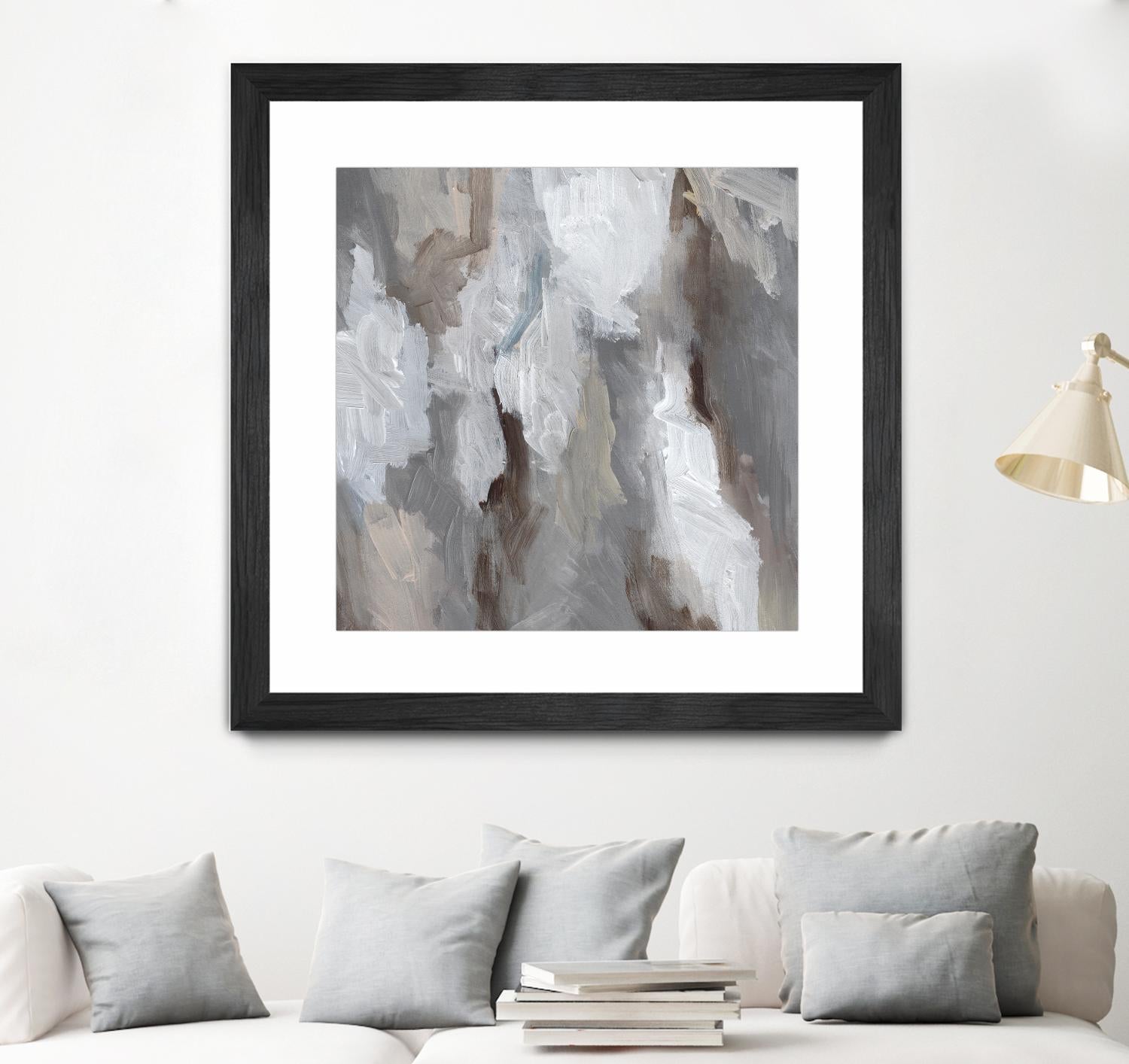 Cloudy Shapes I by Jennifer Parker on GIANT ART - beige abstract