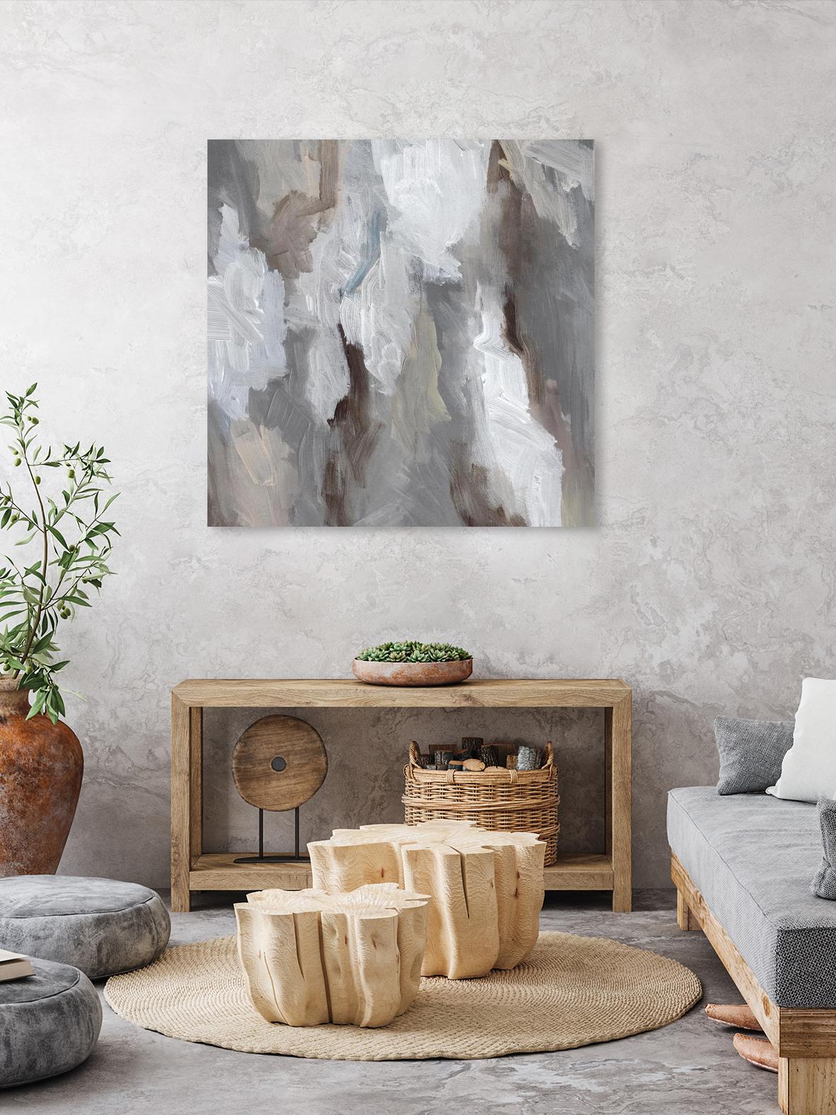 Cloudy Shapes I by Jennifer Parker on GIANT ART - beige abstract