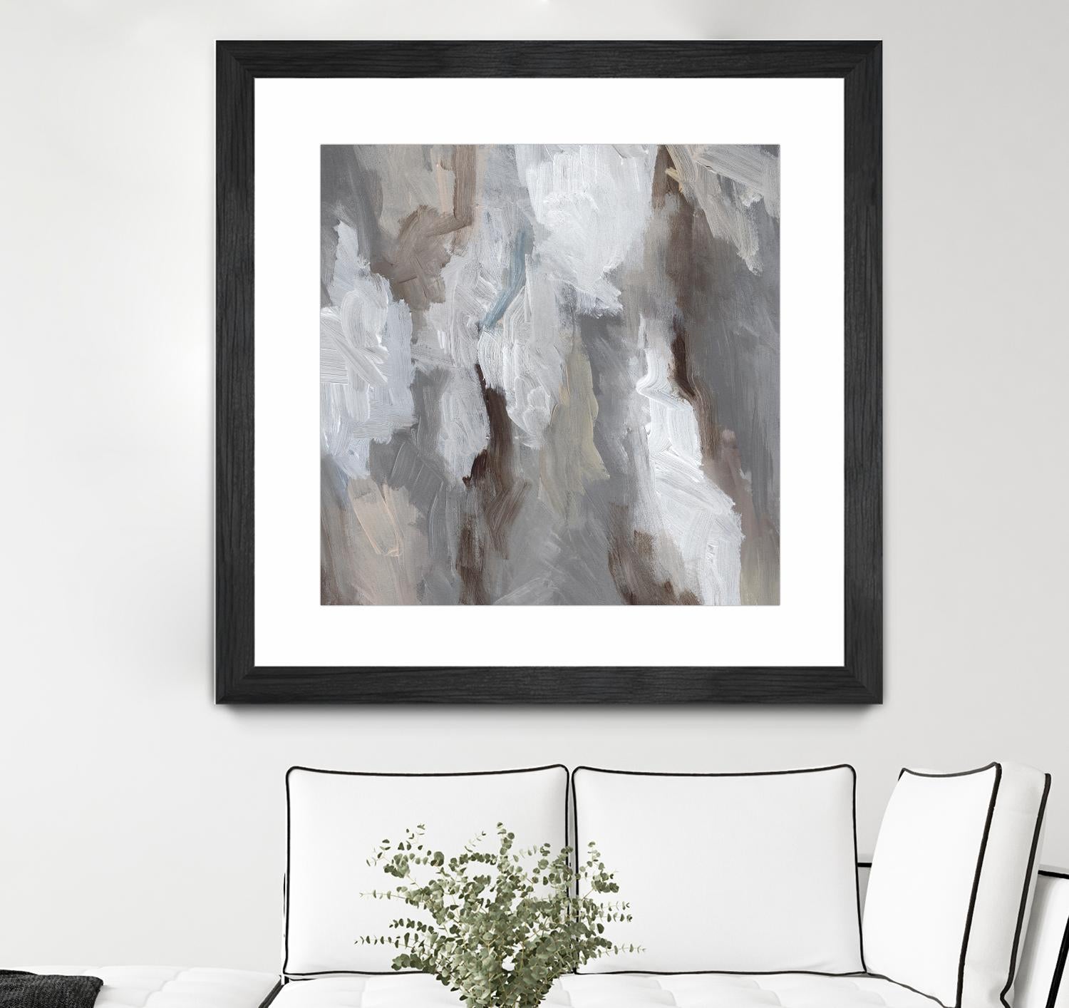 Cloudy Shapes I by Jennifer Parker on GIANT ART - beige abstract