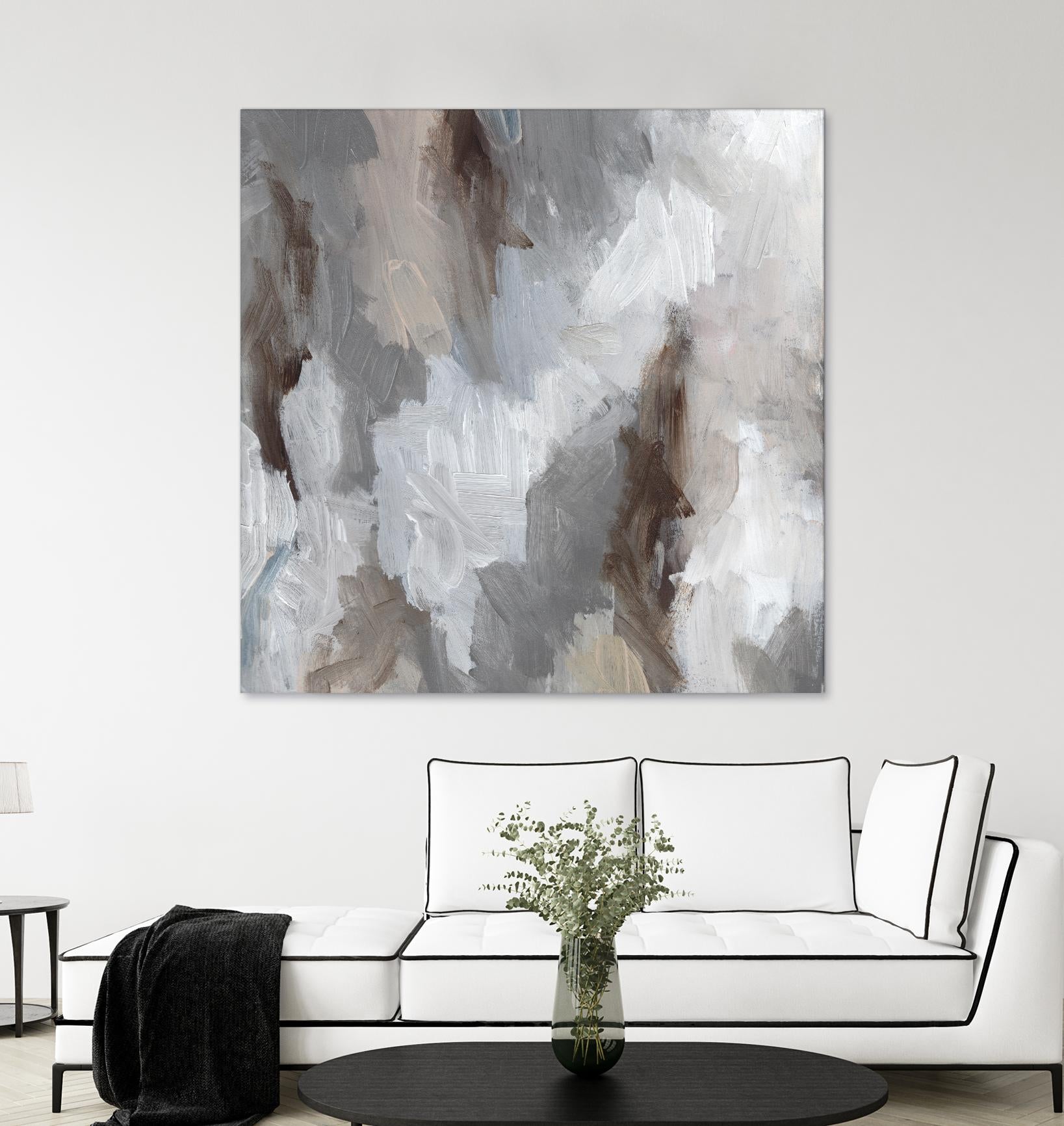 Cloudy Shapes II by Jennifer Parker on GIANT ART - white abstract abstract