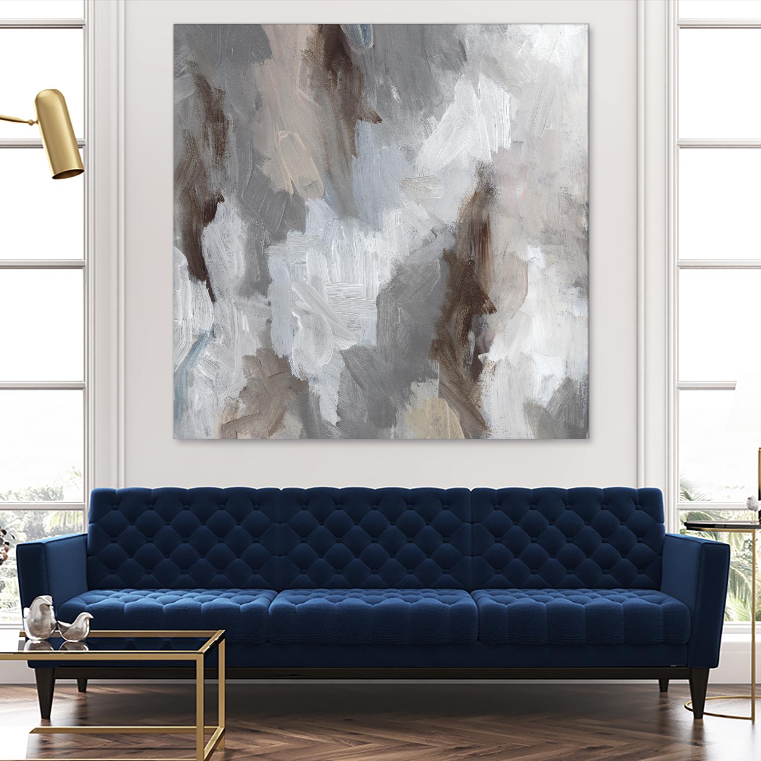 Cloudy Shapes II by Jennifer Parker on GIANT ART - white abstract abstract