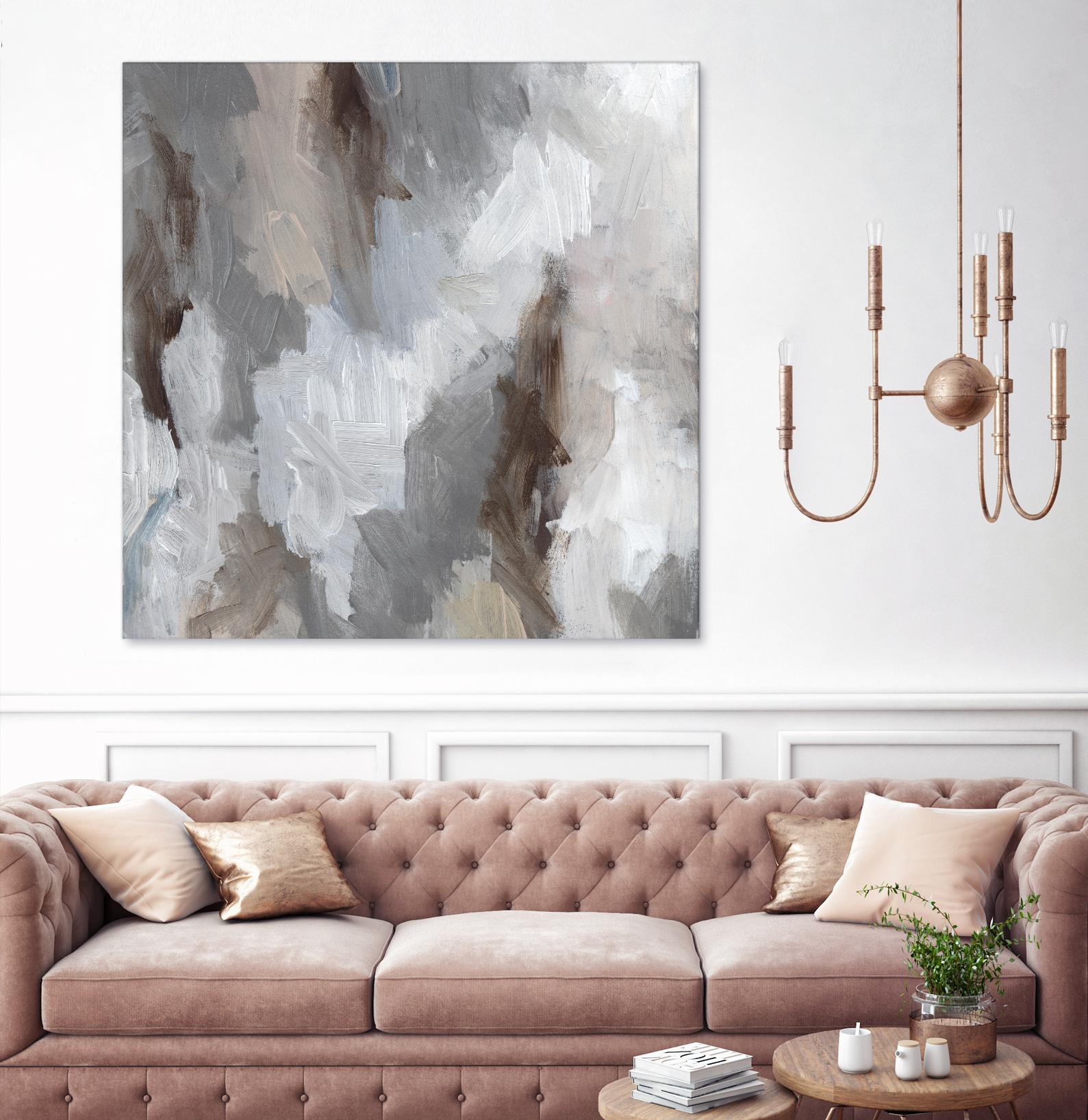 Cloudy Shapes II by Jennifer Parker on GIANT ART - white abstract abstract