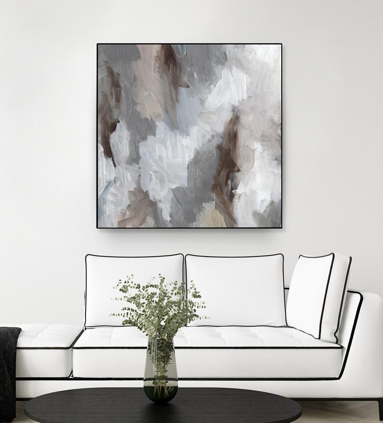 Cloudy Shapes II by Jennifer Parker on GIANT ART - white abstract abstract