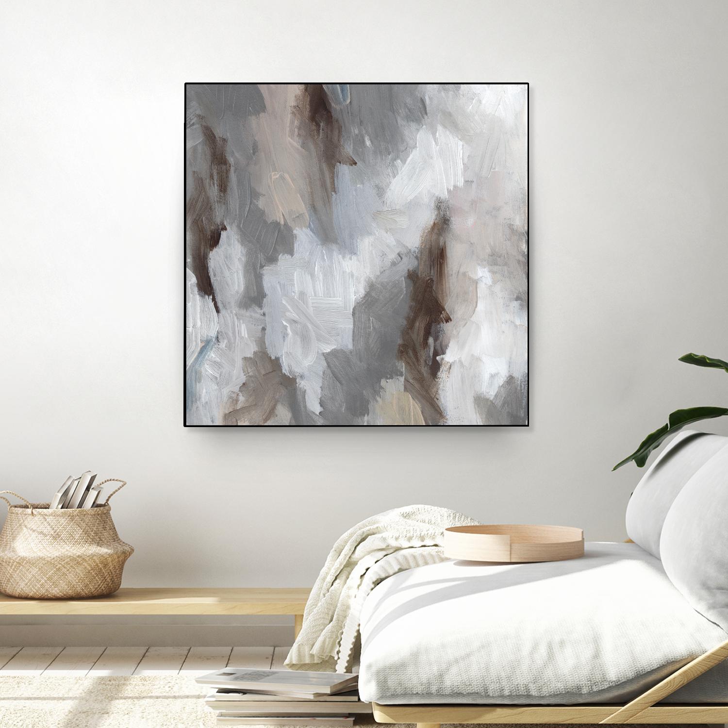Cloudy Shapes II by Jennifer Parker on GIANT ART - white abstract abstract