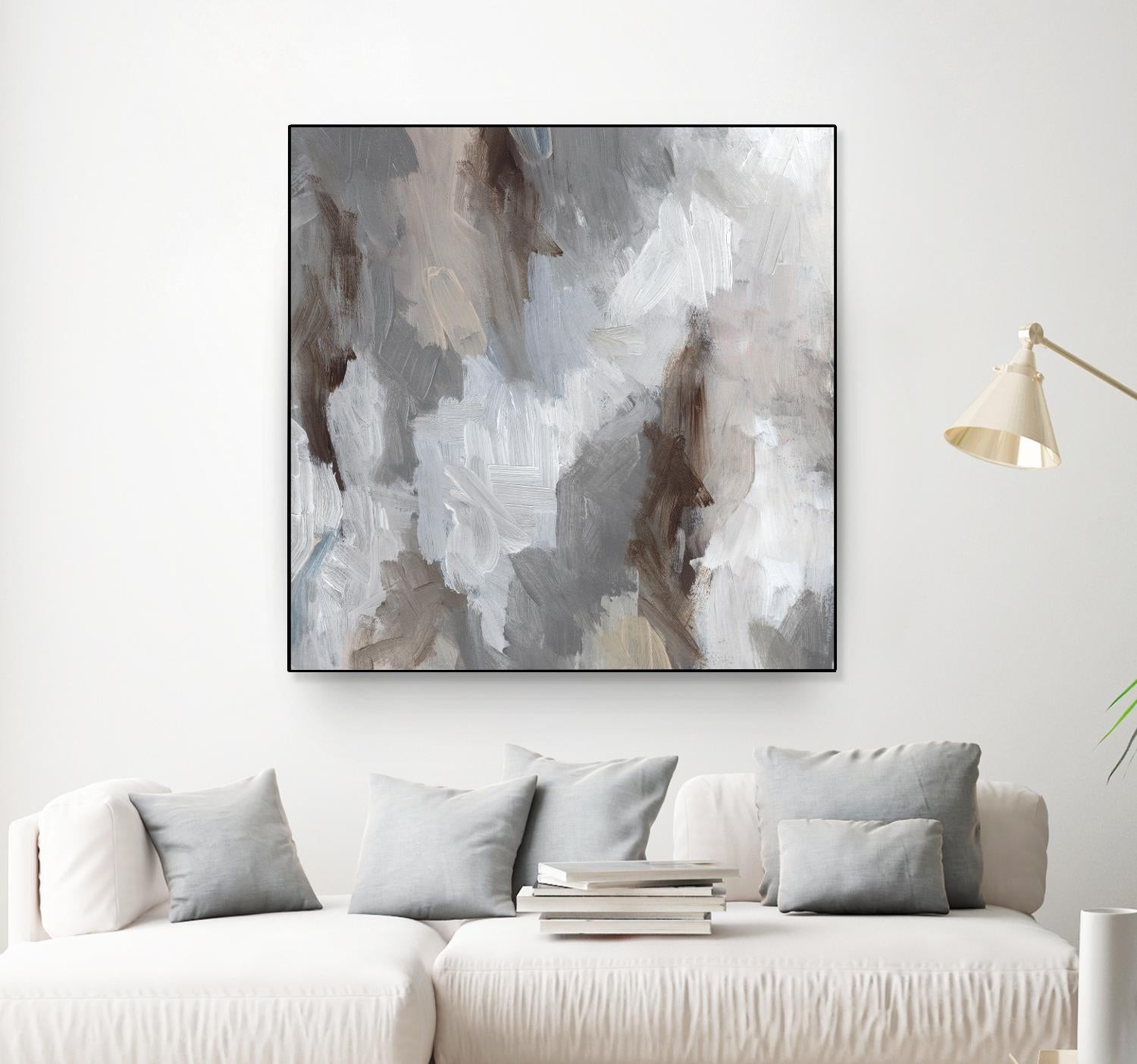 Cloudy Shapes II by Jennifer Parker on GIANT ART - white abstract abstract