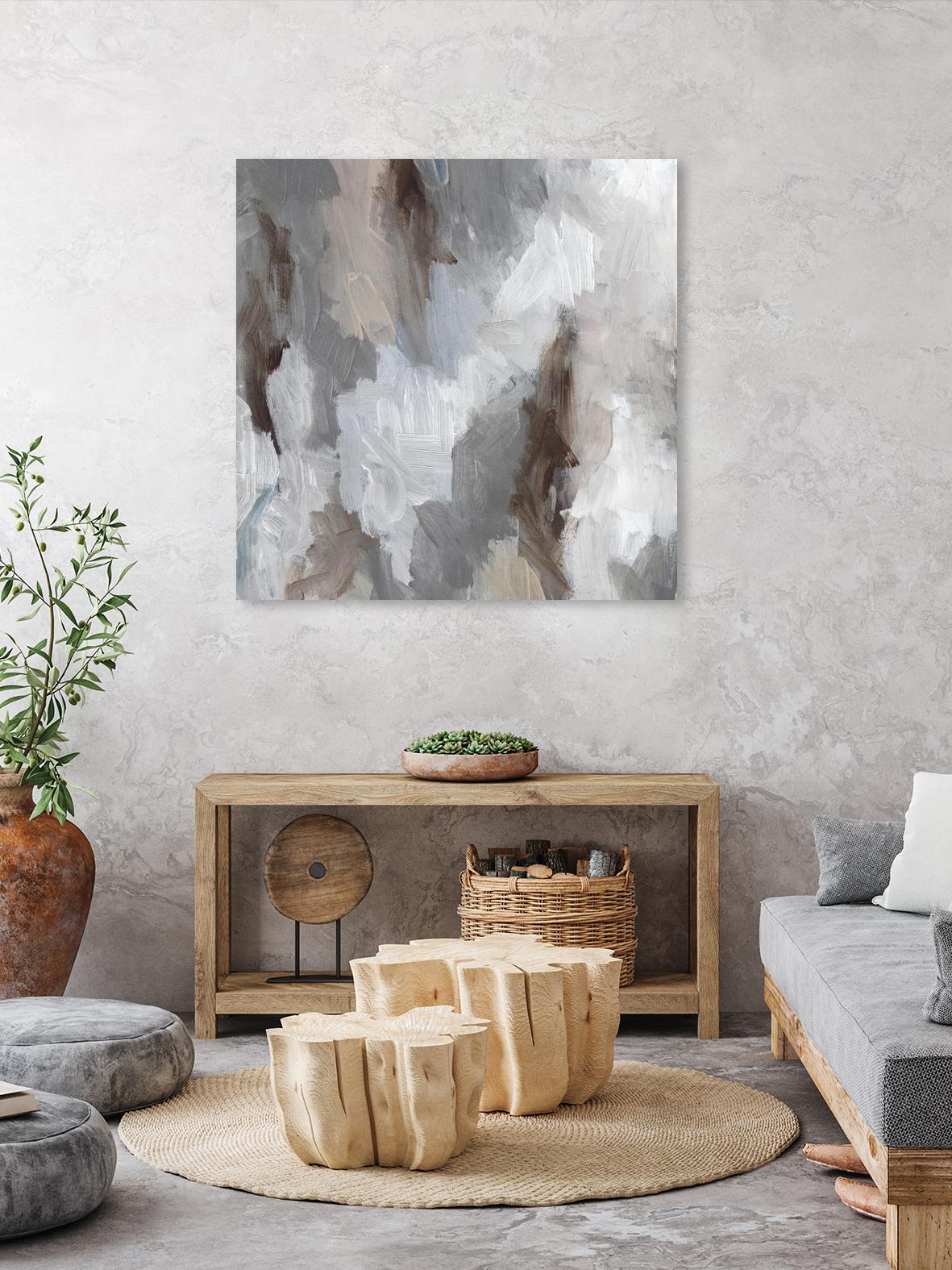 Cloudy Shapes II by Jennifer Parker on GIANT ART - white abstract abstract