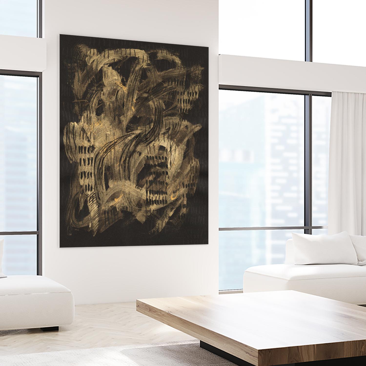 Velocity by Lori Arbel on GIANT ART - gold abstract abstract