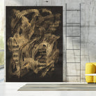 Velocity by Lori Arbel on GIANT ART - gold abstract abstract
