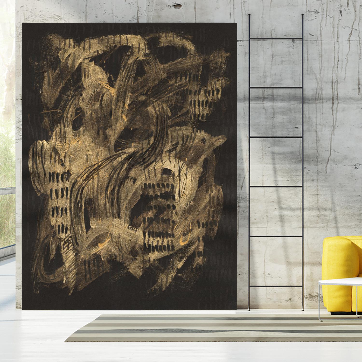 Velocity by Lori Arbel on GIANT ART - gold abstract abstract