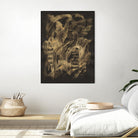 Velocity by Lori Arbel on GIANT ART - gold abstract abstract