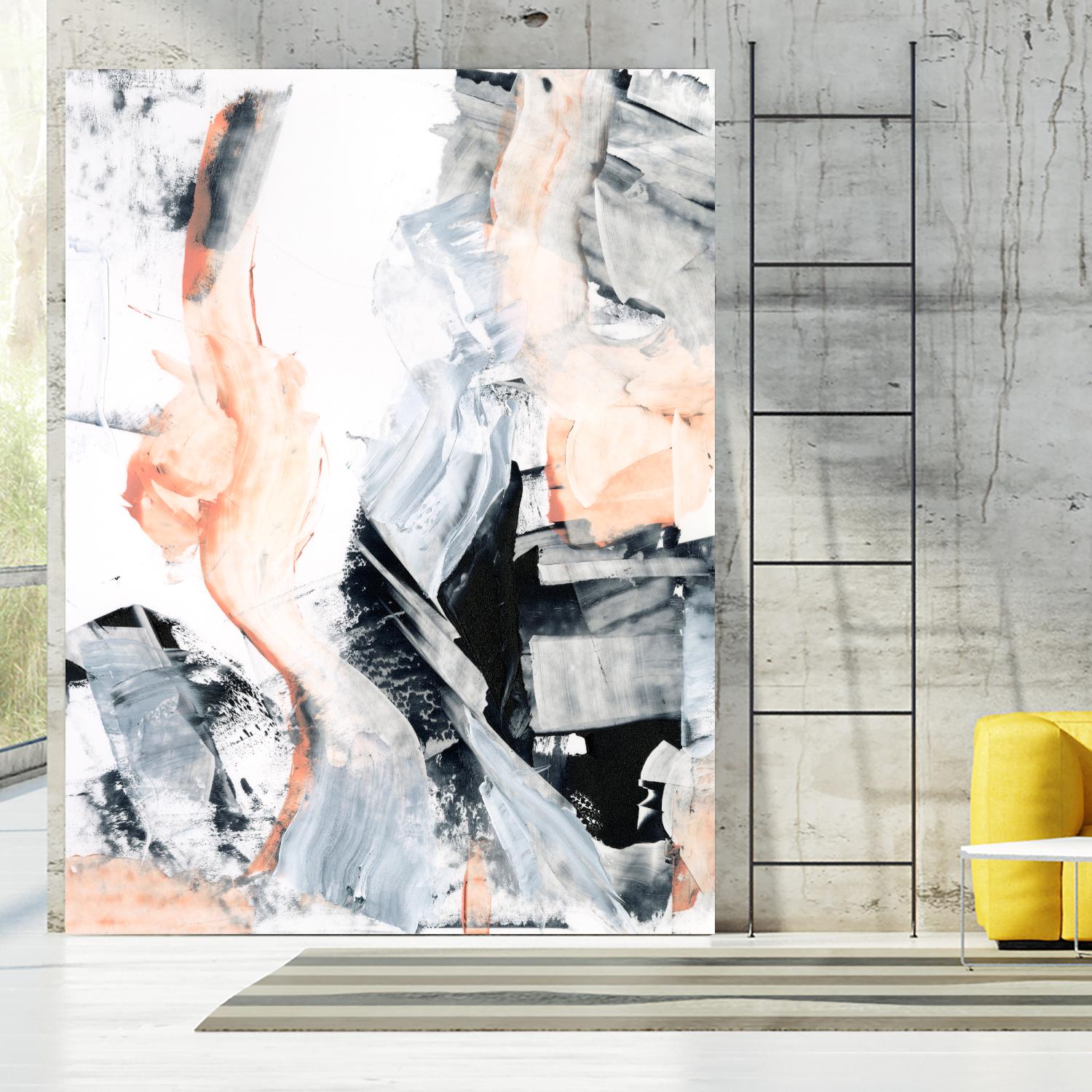 Blush Flame I by Ethan Harper on GIANT ART - white abstract