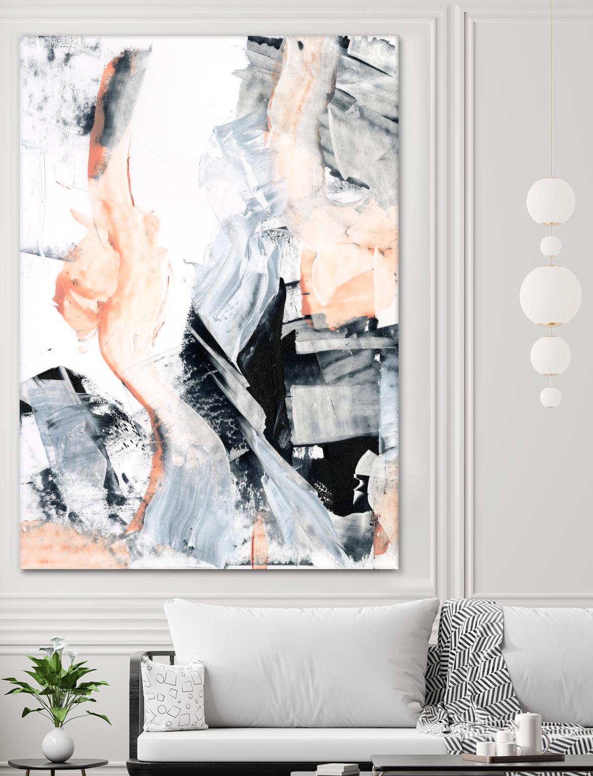 Blush Flame I by Ethan Harper on GIANT ART - white abstract