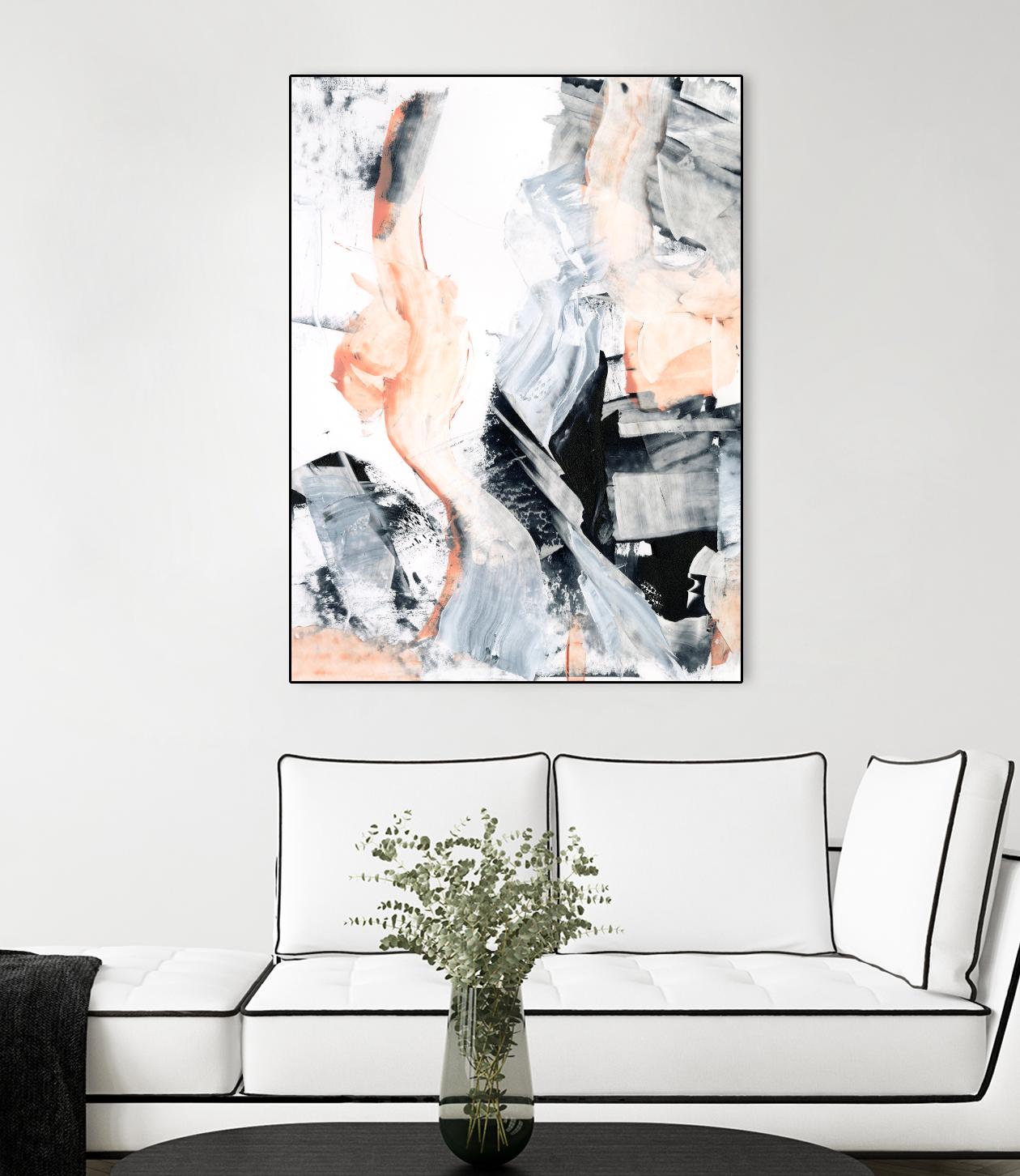 Blush Flame I by Ethan Harper on GIANT ART - white abstract