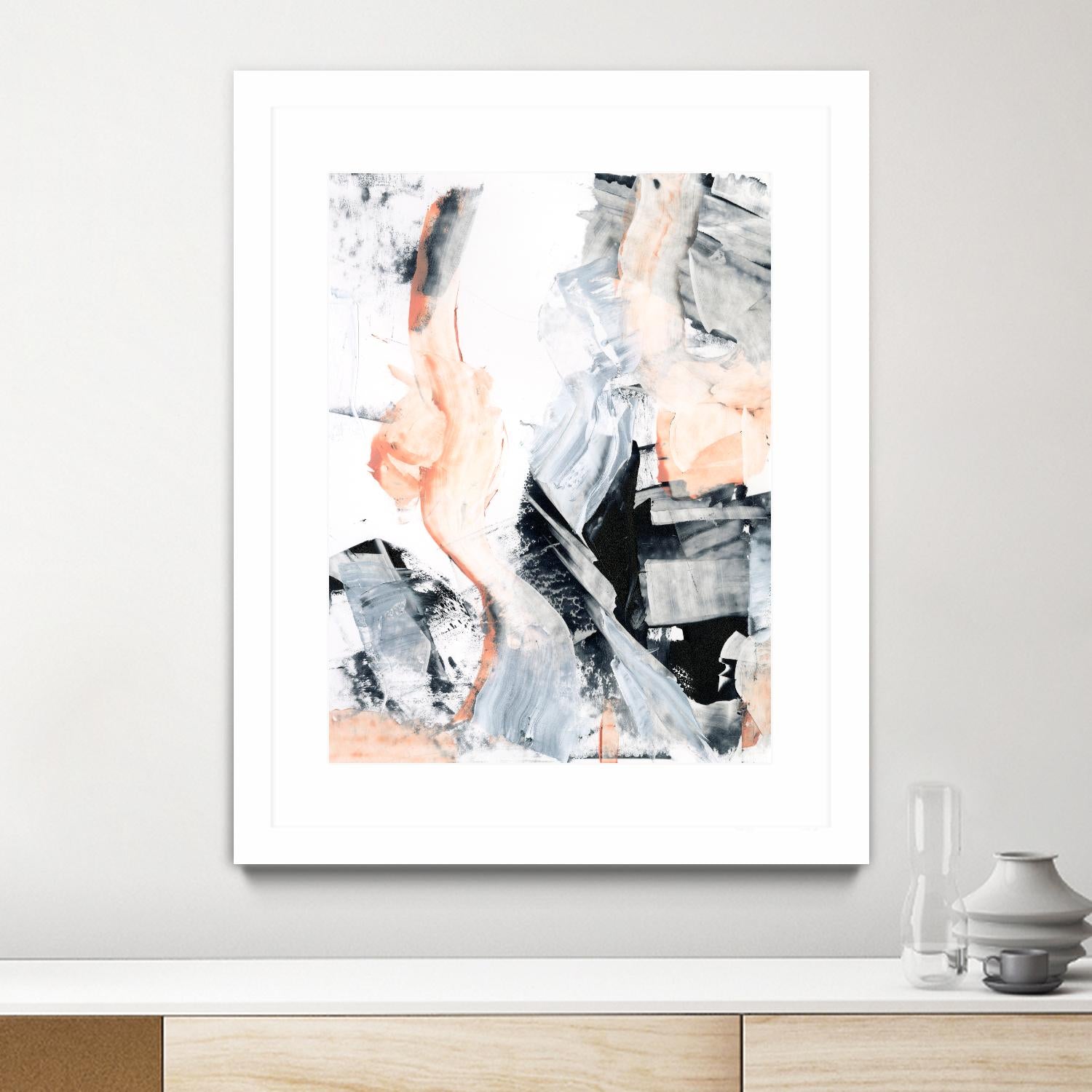 Blush Flame I by Ethan Harper on GIANT ART - white abstract
