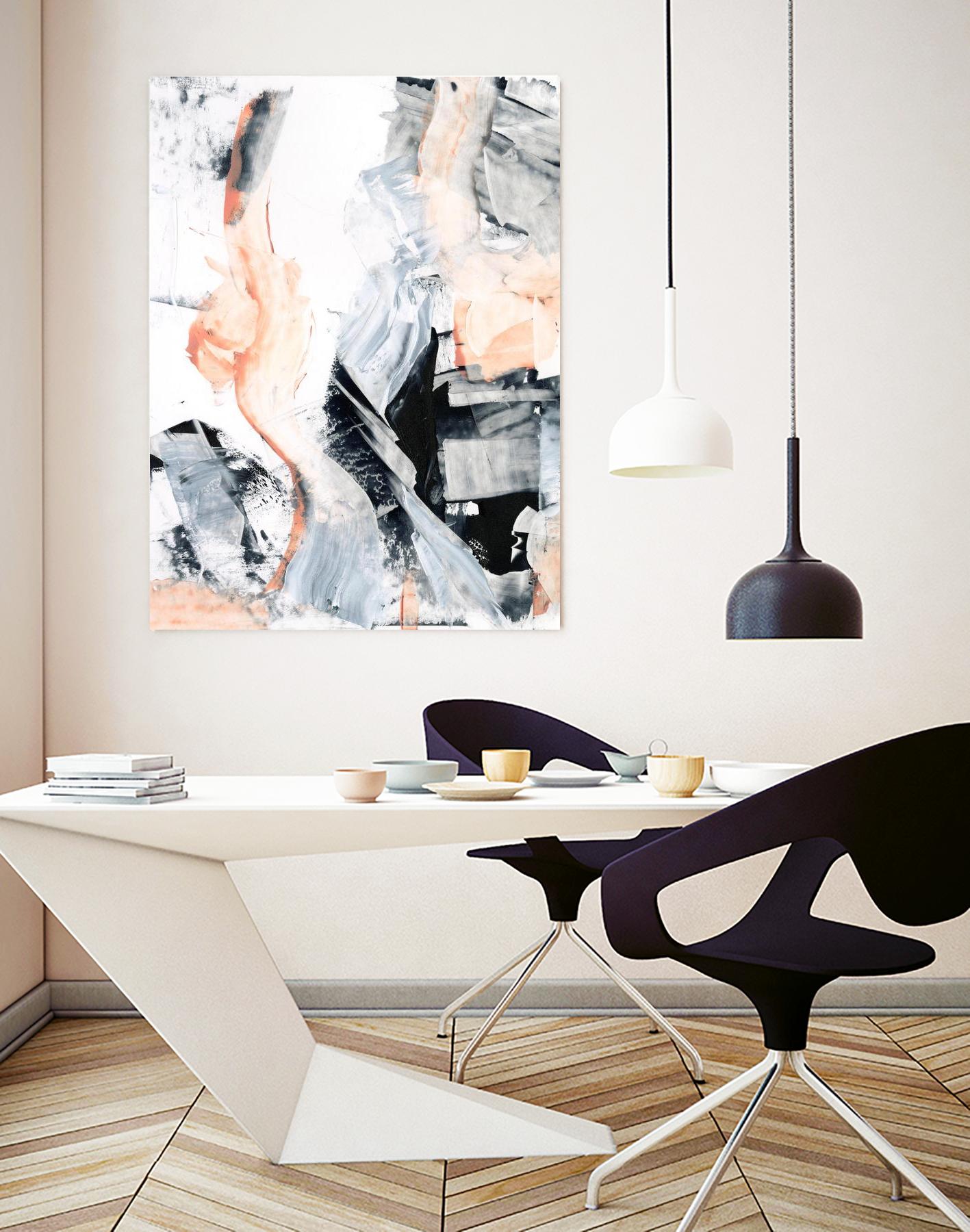 Blush Flame I by Ethan Harper on GIANT ART - white abstract