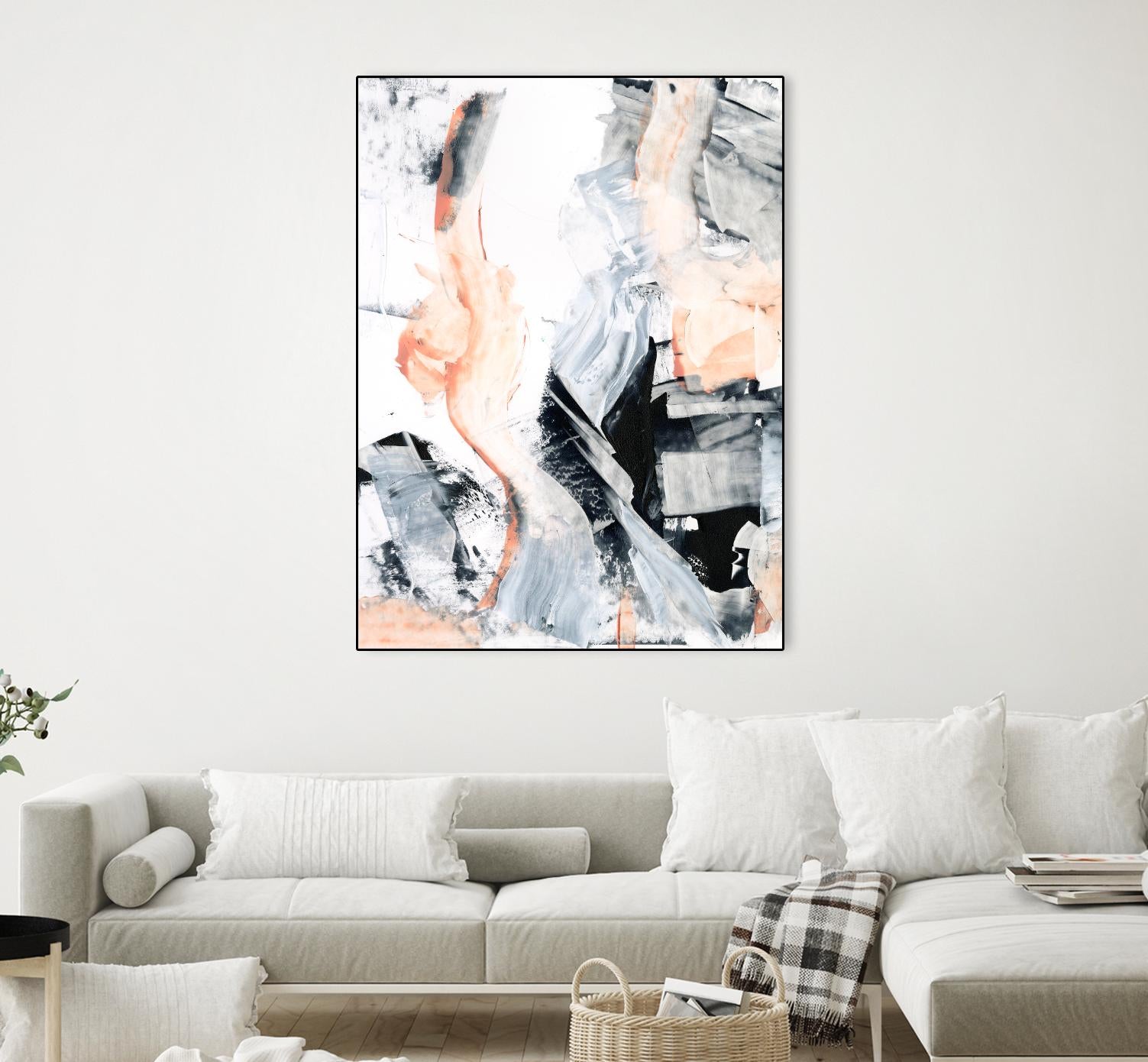 Blush Flame I by Ethan Harper on GIANT ART - white abstract