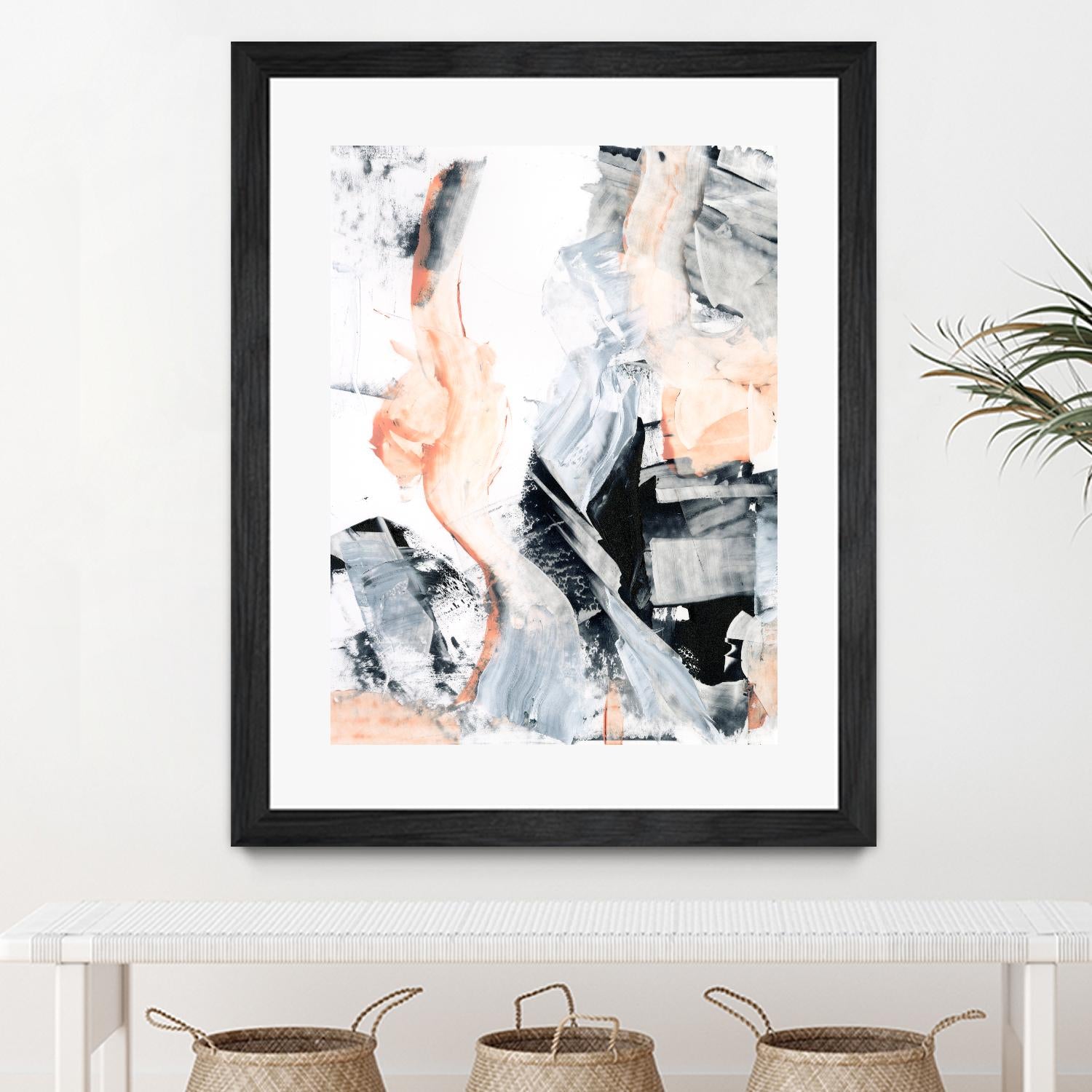 Blush Flame I by Ethan Harper on GIANT ART - white abstract