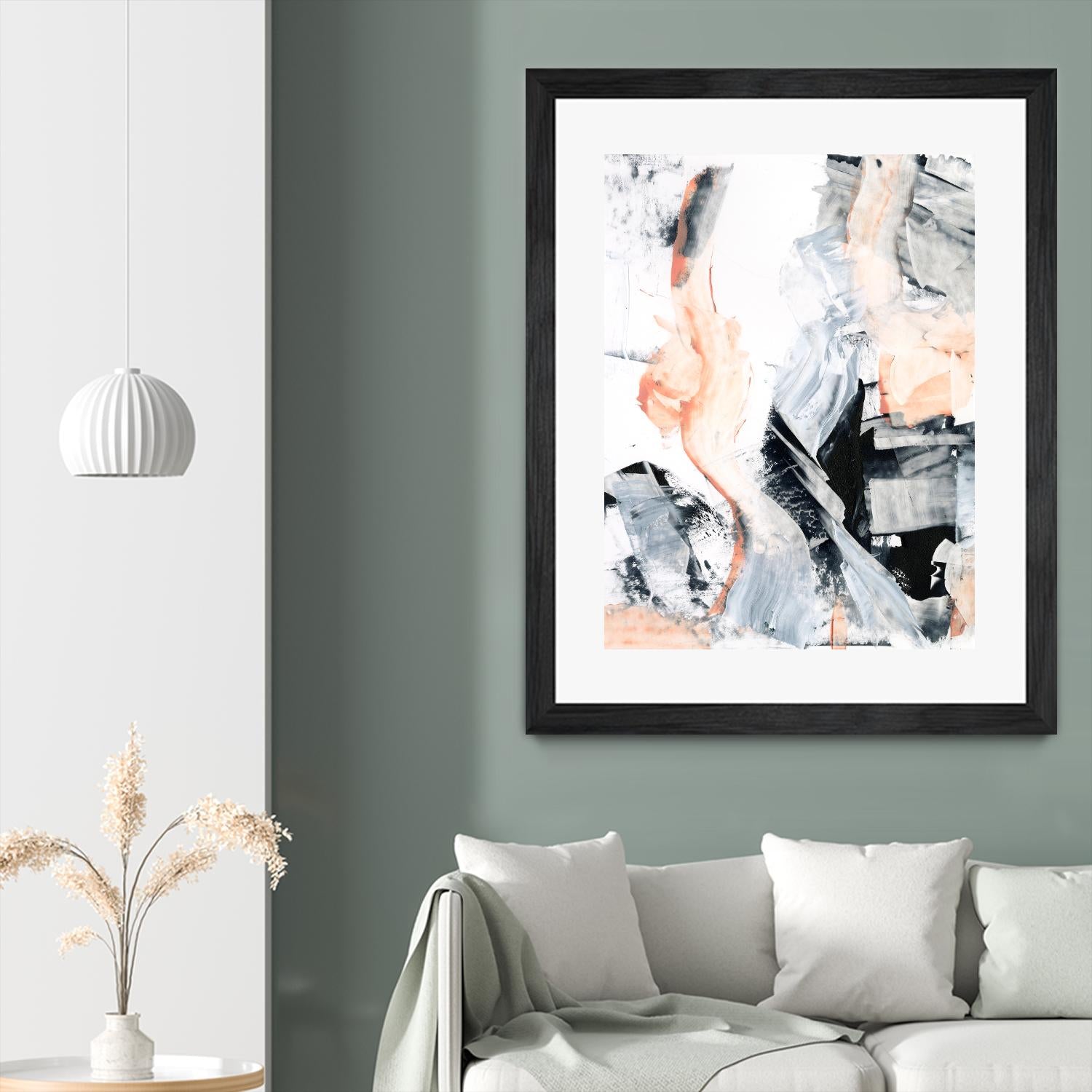 Blush Flame I by Ethan Harper on GIANT ART - white abstract