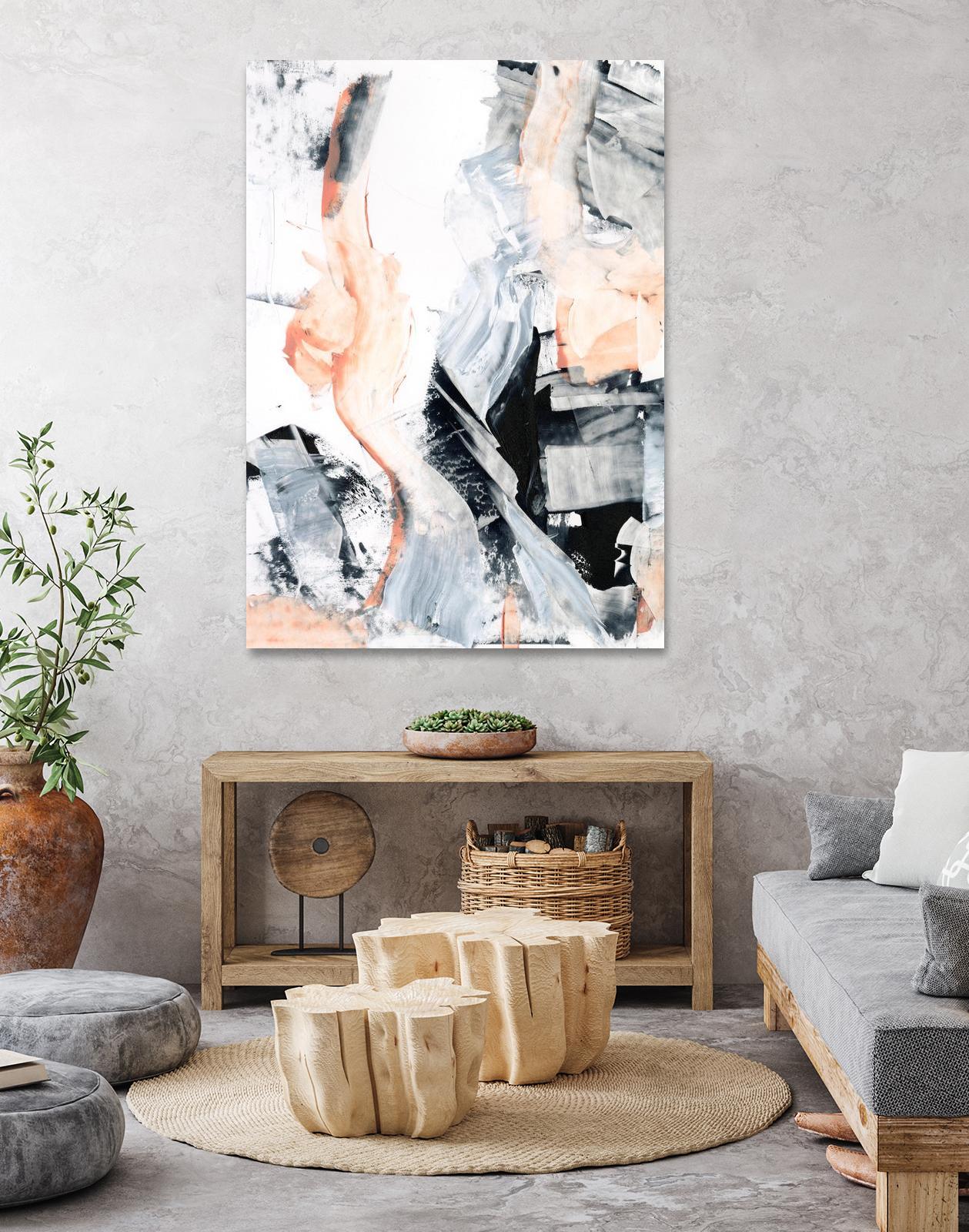 Blush Flame I by Ethan Harper on GIANT ART - white abstract