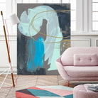 Swivel I by Jennifer Goldberger on GIANT ART - gold abstract abstract