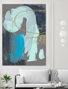 Swivel I by Jennifer Goldberger on GIANT ART - gold abstract abstract