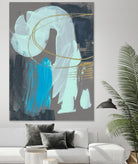 Swivel I by Jennifer Goldberger on GIANT ART - gold abstract abstract