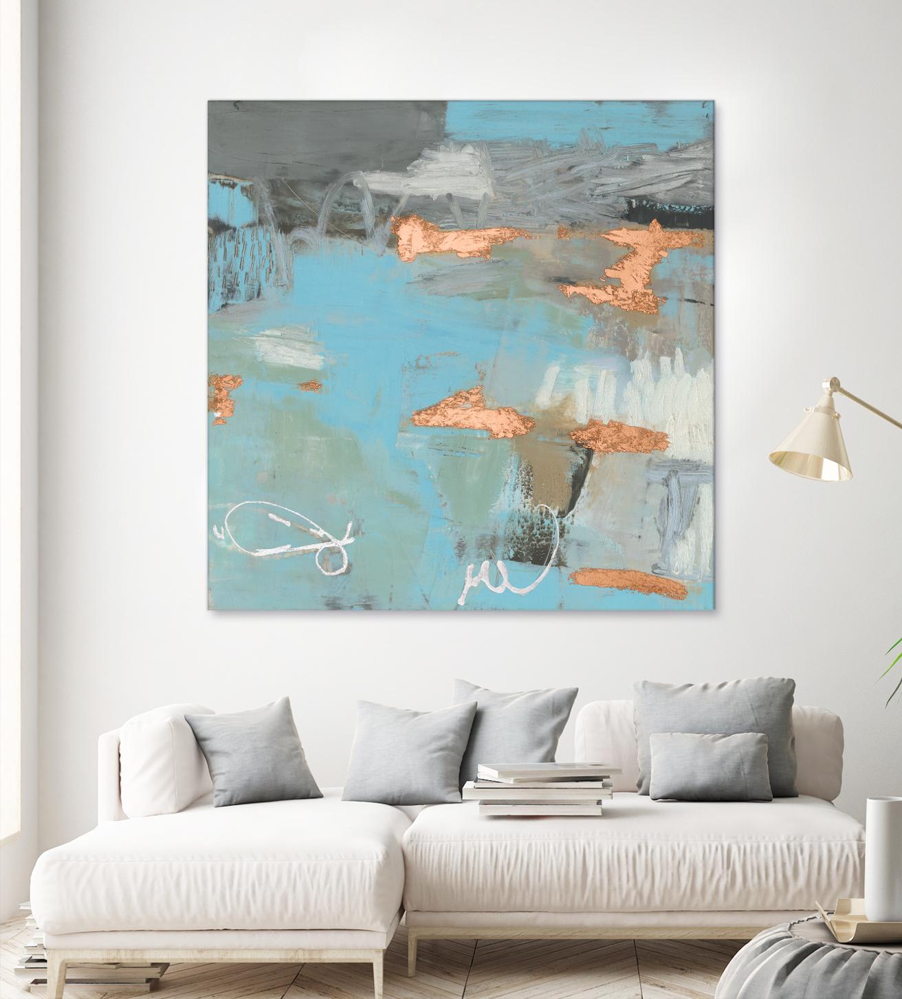 Thither III by Sue Jachimiec on GIANT ART - gold abstract abstract