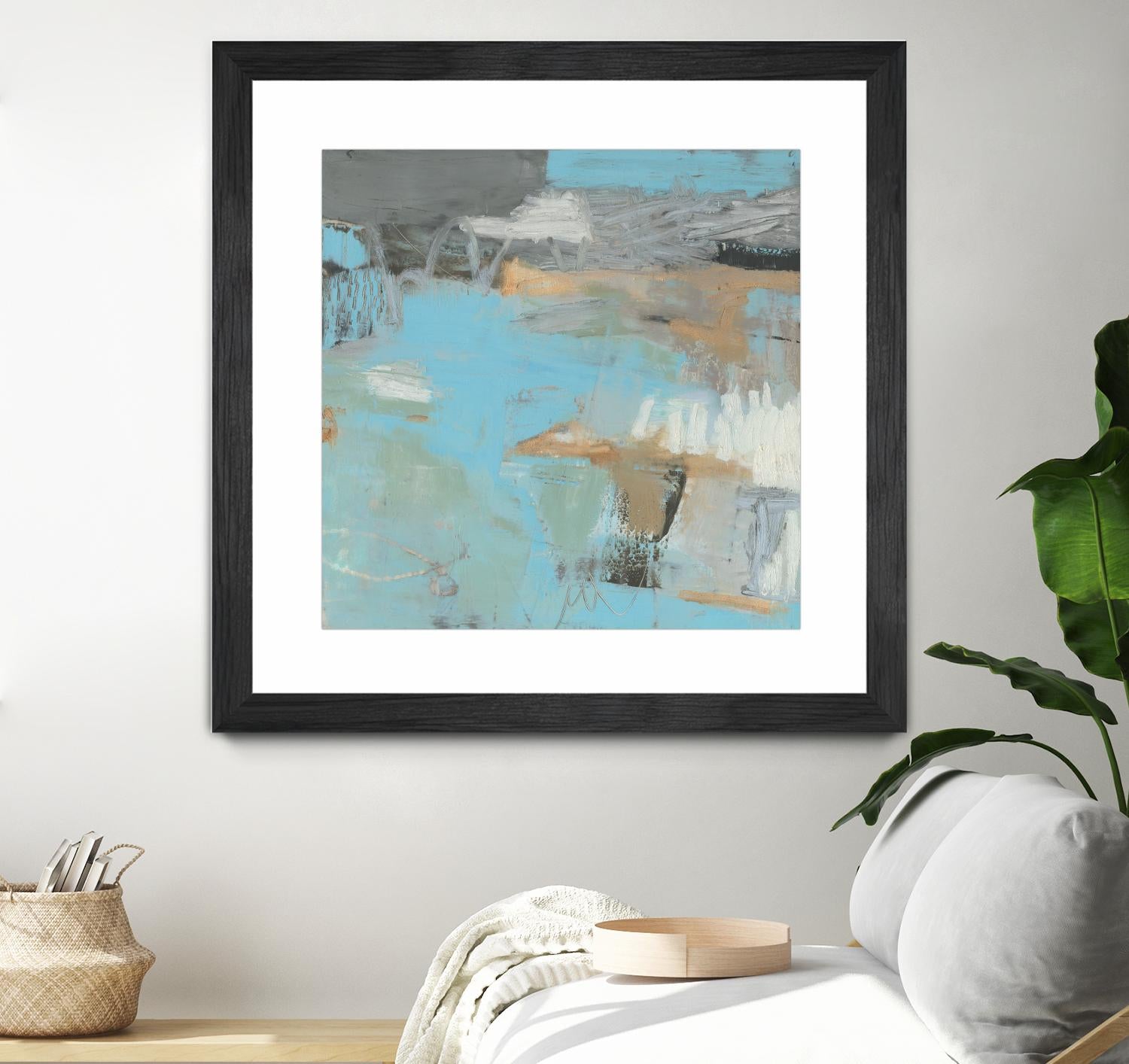 Printed Thither III by Sue Jachimiec on GIANT ART - beige abstract