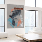 Playful Marks II by Jennifer Goldberger on GIANT ART - orange abstract abstract