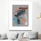 Playful Marks II by Jennifer Goldberger on GIANT ART - orange abstract abstract