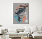 Playful Marks II by Jennifer Goldberger on GIANT ART - orange abstract abstract