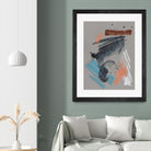 Playful Marks II by Jennifer Goldberger on GIANT ART - orange abstract abstract