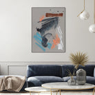 Playful Marks II by Jennifer Goldberger on GIANT ART - orange abstract abstract