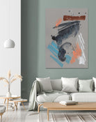 Playful Marks II by Jennifer Goldberger on GIANT ART - orange abstract abstract