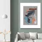 Playful Marks II by Jennifer Goldberger on GIANT ART - orange abstract abstract