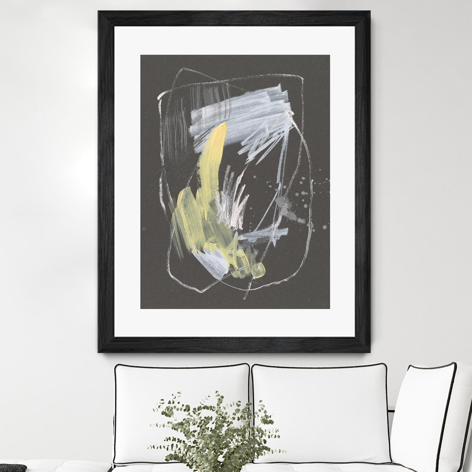 Sunny Marks II by Jennifer Goldberger on GIANT ART - grey  abstract abstract