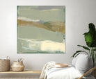 Sage & Gold Swipe III by Jennifer Goldberger on GIANT ART - green abstract abstract
