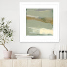 Sage & Gold Swipe III by Jennifer Goldberger on GIANT ART - green abstract abstract