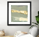Sage & Gold Swipe III by Jennifer Goldberger on GIANT ART - gold abstract abstract