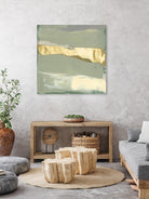 Sage & Gold Swipe III by Jennifer Goldberger on GIANT ART - gold abstract abstract