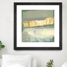 Sage & Gold Swipe IV by Jennifer Goldberger on GIANT ART - gold abstract abstract