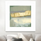 Sage & Gold Swipe IV by Jennifer Goldberger on GIANT ART - gold abstract abstract