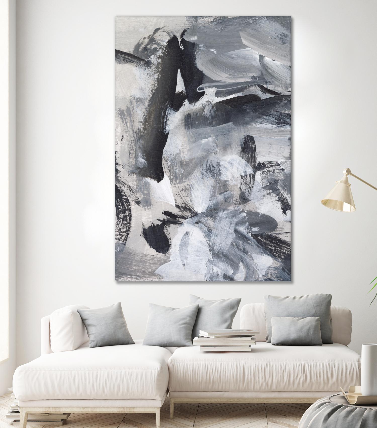 Black & White Mix III by Christina Long on GIANT ART - grey  abstract abstract