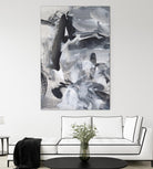 Black & White Mix III by Christina Long on GIANT ART - grey  abstract abstract
