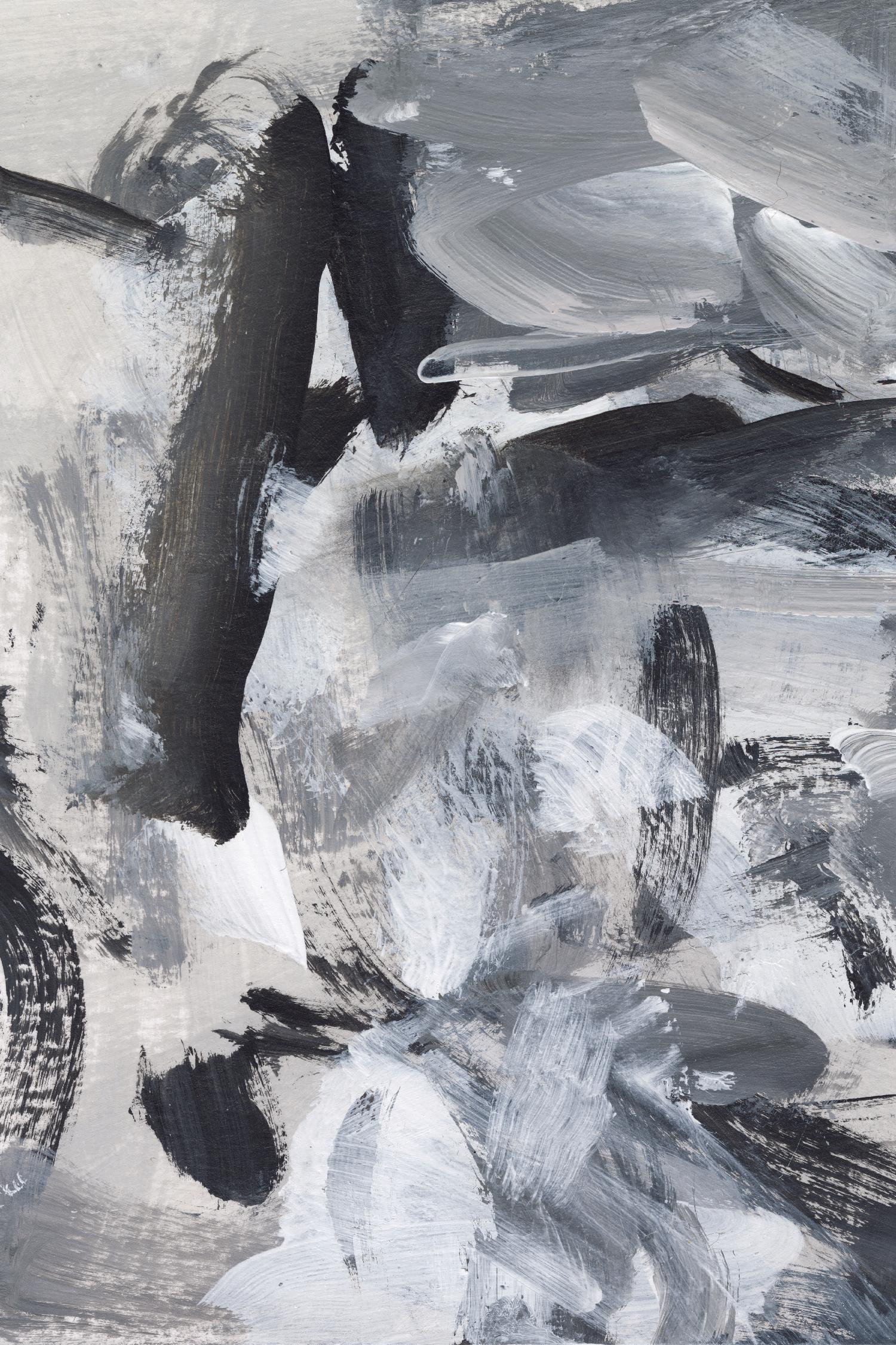 Black & White Mix III by Christina Long on GIANT ART - grey  abstract abstract