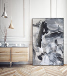 Black & White Mix III by Christina Long on GIANT ART - grey  abstract abstract